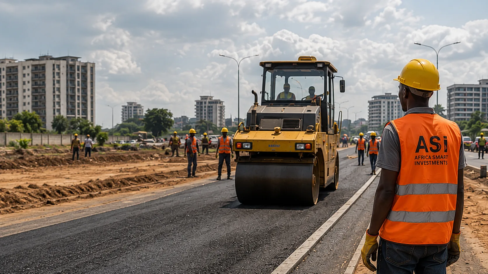 ASI-supported road construction project in the Democratic Republic of Congo